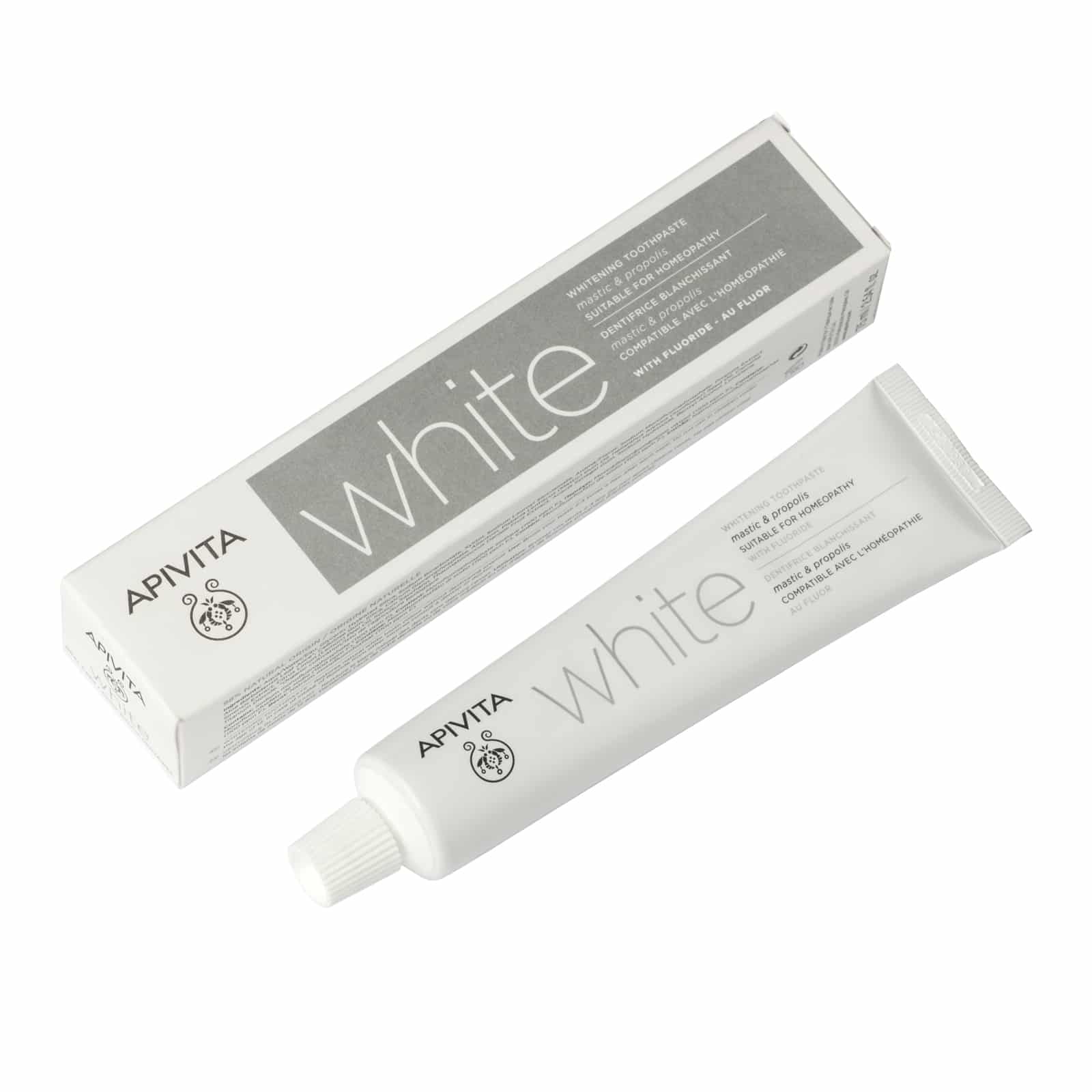 APIVITA - NATURAL DENTAL CARE White Οδοντόκρεμα με Μαστίχα & Πρόπολη - 75ml